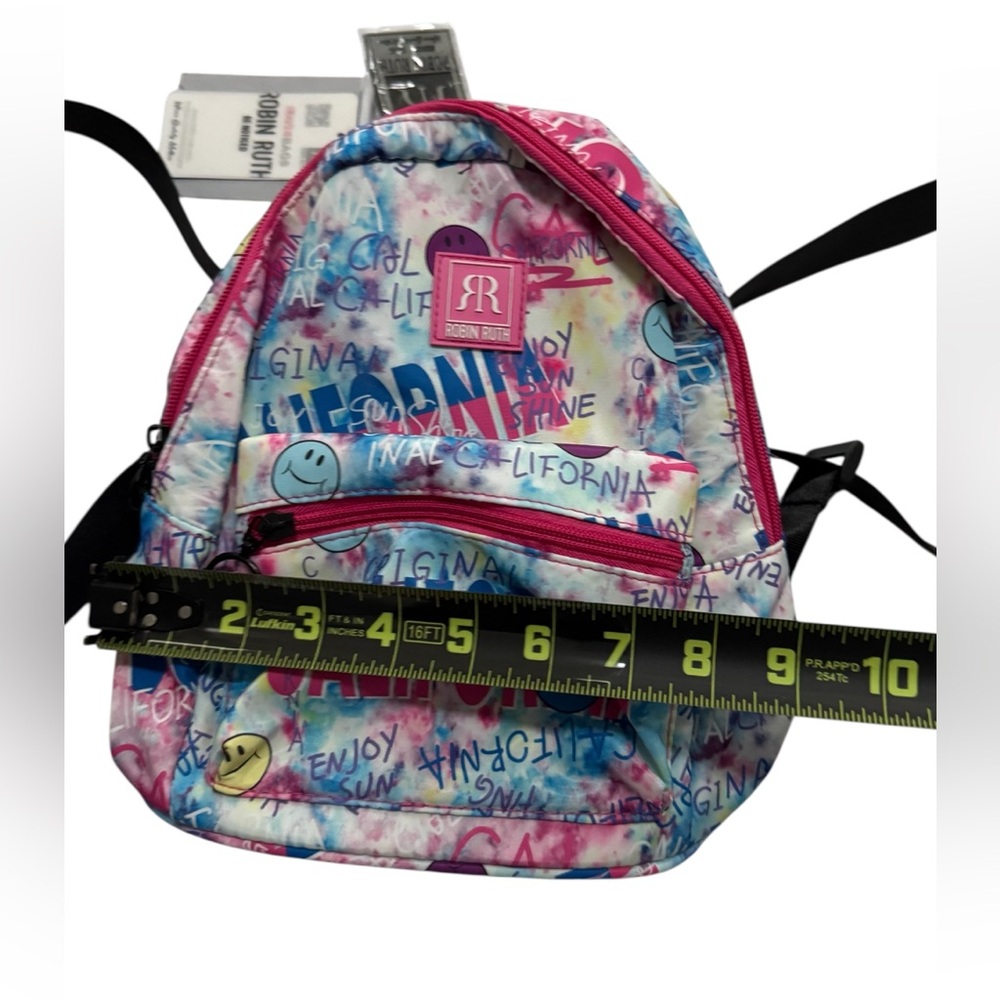 NWT Robin Ruth Fun In the Sun California Backpack Adjustable, Padded Pink. - Picture 3 of 5